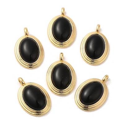Natural Black Onyx(Dyed & Heated) Pendants