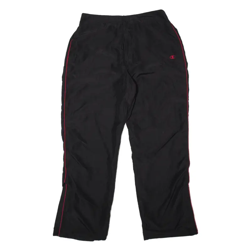 CHAMPION Track Pants Black Straight Womens L W30 L28