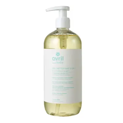 Avril 2 in 1 Cleansing Gel with Calendula Extract Bio Baby Face, Body and Hair 500ml