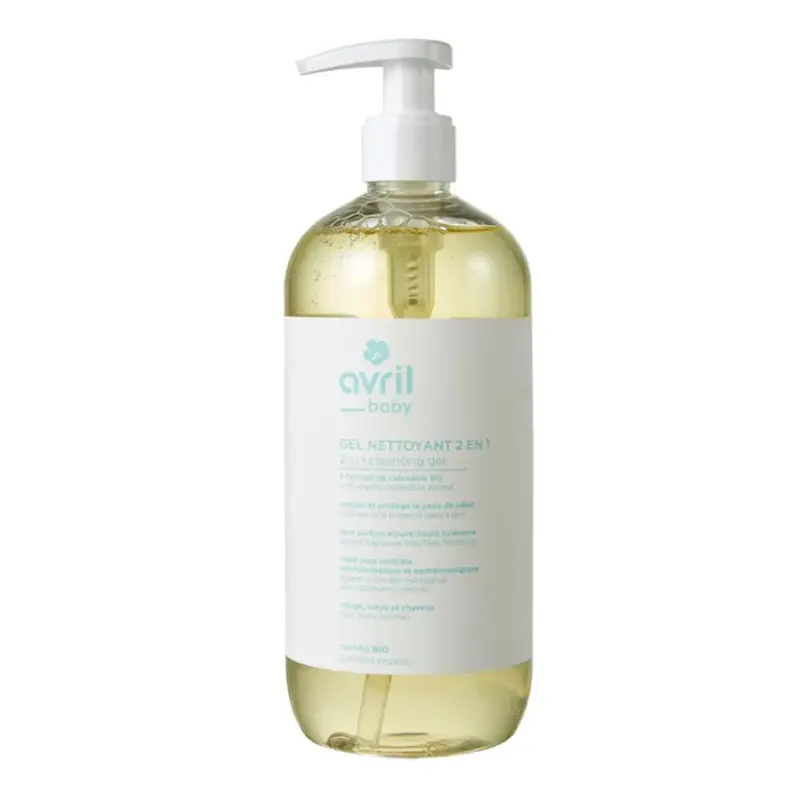 Avril 2 in 1 Cleansing Gel with Calendula Extract Bio Baby Face, Body and Hair 500ml