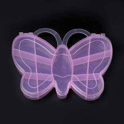 Butterfly Plastic Bead Storage Containers