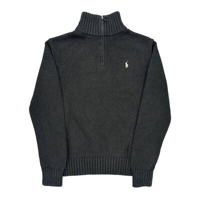 Age 10 Ralph Lauren 1/4 Zip - Small Grey Cotton