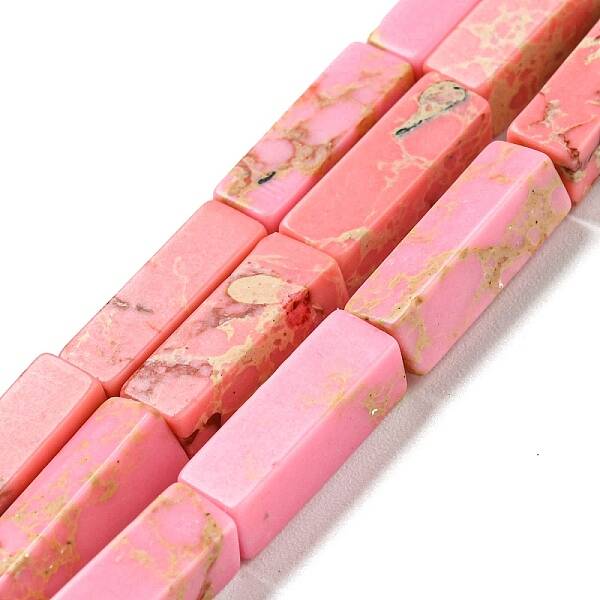 Synthetic Imperial Jasper Dyed Beads Strands