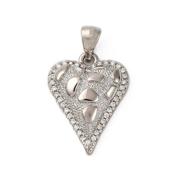 Brass Micro Pave Cubic Zirconia Pendants