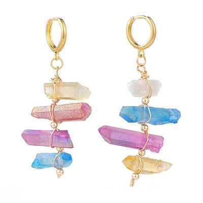 Brass Huggie Hoop Earrings