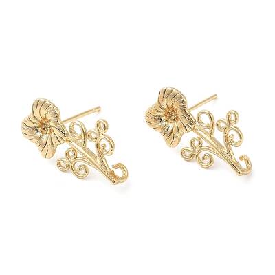 Brass Stud Earring Findings
