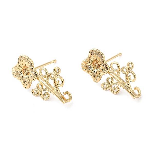 Brass Stud Earring Findings