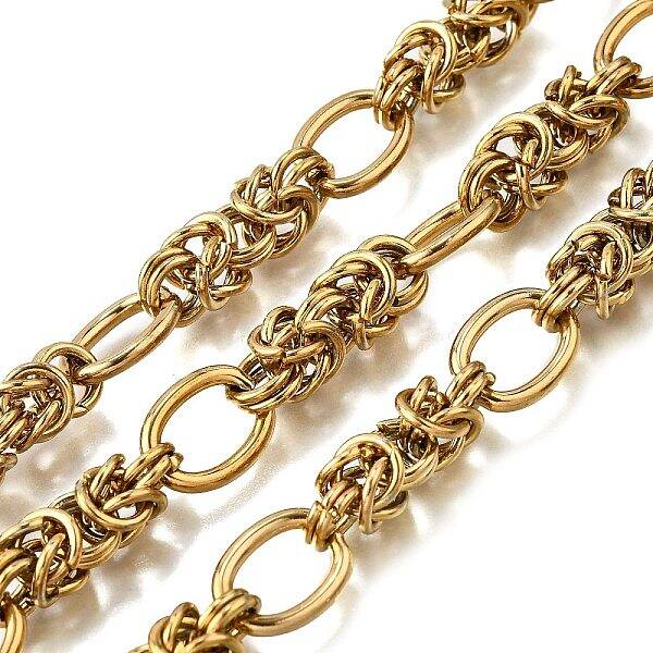 Ion Plating(IP) 304 Stainless Steel knot with Oval Link Chains