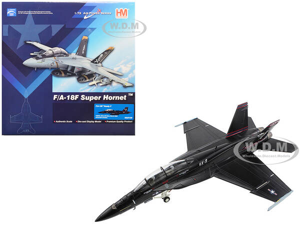 Boeing F/A-18F Super Hornet Fighter Aircraft Vandy I VX-9 (2023) United States Navy (Unarmed Version) Air Power Series 1/72 D...