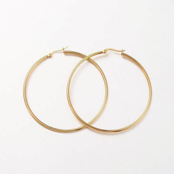 304 Stainless Steel Hoop Earrings