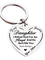 Hot Fashion Letter Pattern Slogan Heart Shaped Keychain As Gift, Metal Keychain for Men & Women, Creative Trendy All-match & ...