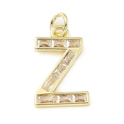 Brass Micro Pave Cubic Zirconia Pendants