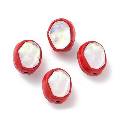 Spray Painted Alloy Bead