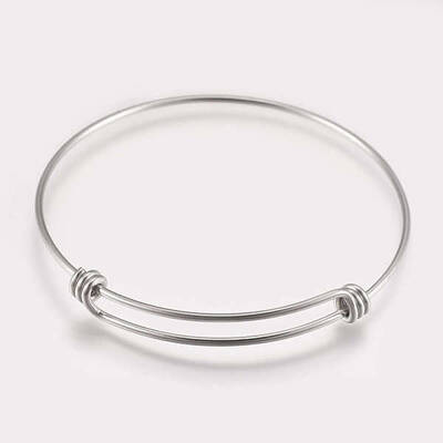 Tarnish Resistant 304 Stainless Steel Expandable Bangles
