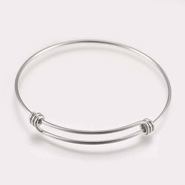 Tarnish Resistant 304 Stainless Steel Expandable Bangles