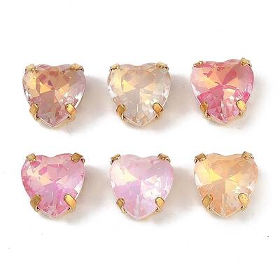 Brass Glass Rhinestone Sew on Rhinestones
