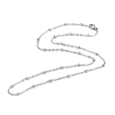 Tarnish Resistant 304 Stainless Steel Cable Chain Necklaces
