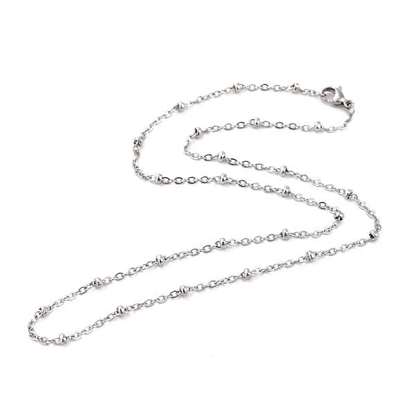 Tarnish Resistant 304 Stainless Steel Cable Chain Necklaces