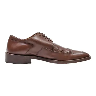 DAVISON Brogue Shoes Brown Leather Mens UK 7.5