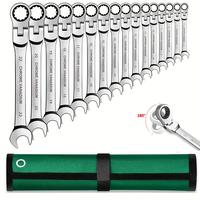 Multi-Functional Dual-Use Ratchet Tool, Reversible Adjustable Torque Combination Wrench with Movable Head, Ultra Durable Chro...