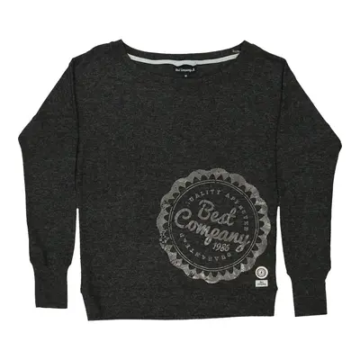 Best Company Sweatshirt - Medium Grey Polyester Blend | Size: medium