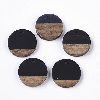 Resin & Walnut Wood Pendants