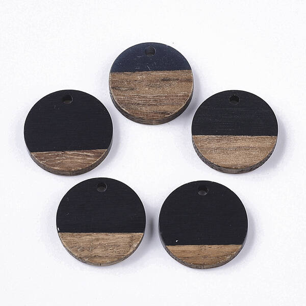 Resin & Walnut Wood Pendants