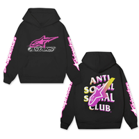 Limited Edition Alpinestars Factory n Anti Social Social Club Racing Shirt Hoodie 100% Cotton SMX T-Shirt Hoodie AMA Supercro...