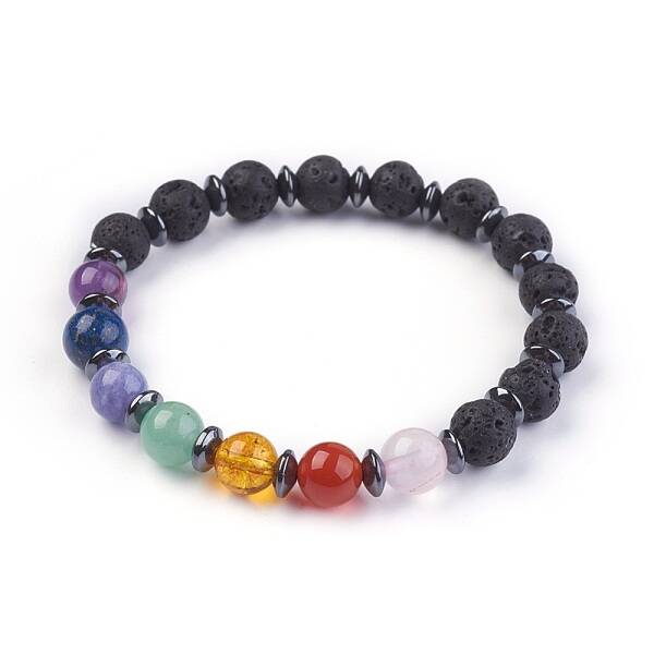 Natural Mixed Stone Stretch Bracelets