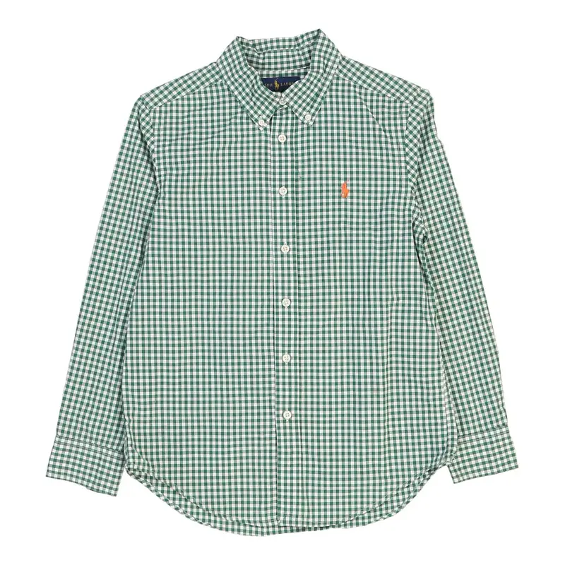 Age 8-9 Ralph Lauren Checked Shirt - Medium Green Cotton | Size: medium