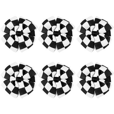 6Pcs Polyester & Alloy Alligator Hair Clips