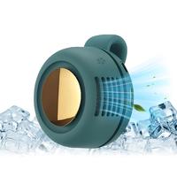 Portable Silent Mini Bladeless Electric Fan, Adjustable 3-speed Suspended Collar & Waist Fans, Rechargeable Rotating Body Fan...