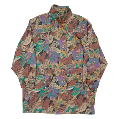 Womens Jacket Maroon Crazy Pattern XL