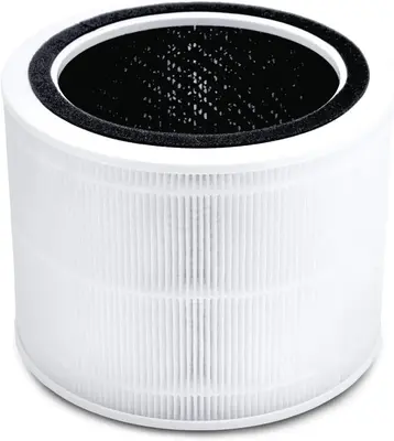 LEVOIT Core 200S Air Purifier Replacement Filter, 3-in-1 Filter, High-Efficiency Activated Carbon, Core 200S-RF, White