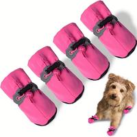 LE017 Pet Shoes for Dogs, Non-Slip Protective Footwear with Reflective Features for Nighttime, Waterproof Soft-Soled Dog Boot...