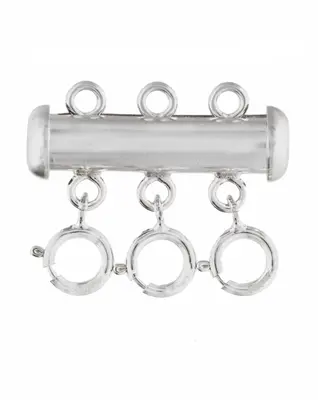 Triple Layering Clasp | Metal Color: Silver