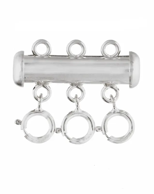 Triple Layering Clasp | Metal Color: Silver