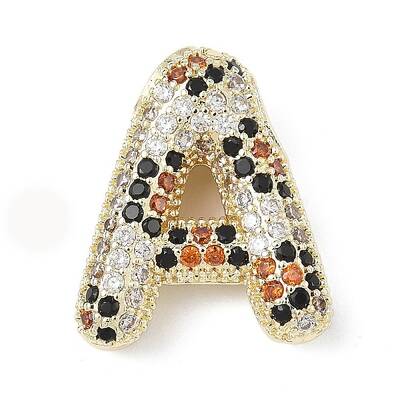 Brass Micro Pave Cubic Zirconia Pendants