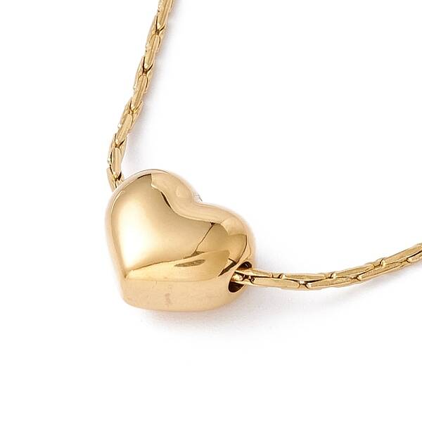 Heart Pendant Necklace with Boston Link Chains