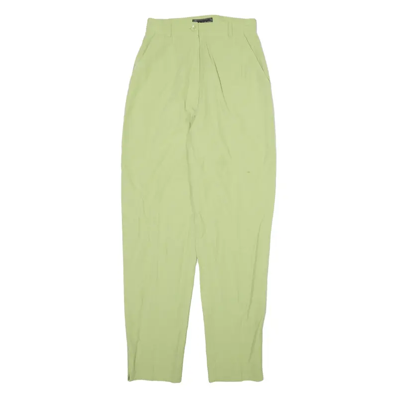 LOUIS LOBARRO Womens Trousers Green Relaxed Tapered Viscose W26 L31