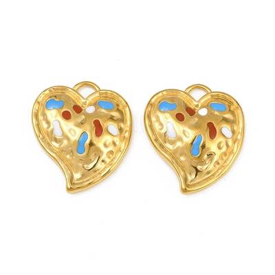 304 Stainless Steel Enamel Pendants