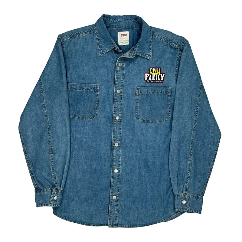 Cny Family Of Dealerships Levis Denim Shirt - Large Blue Cotton