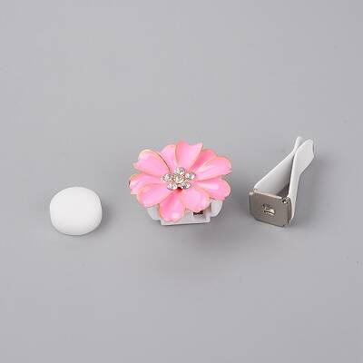 Zinc Alloy with Rhinestones Car Perfume Decoration Set
