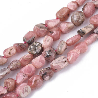 Natural Rhodochrosite Beads Strands
