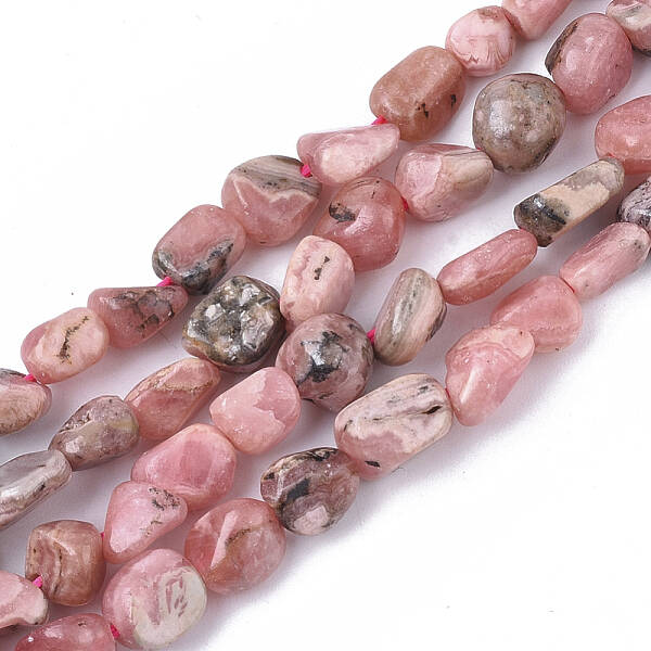 Natural Rhodochrosite Beads Strands