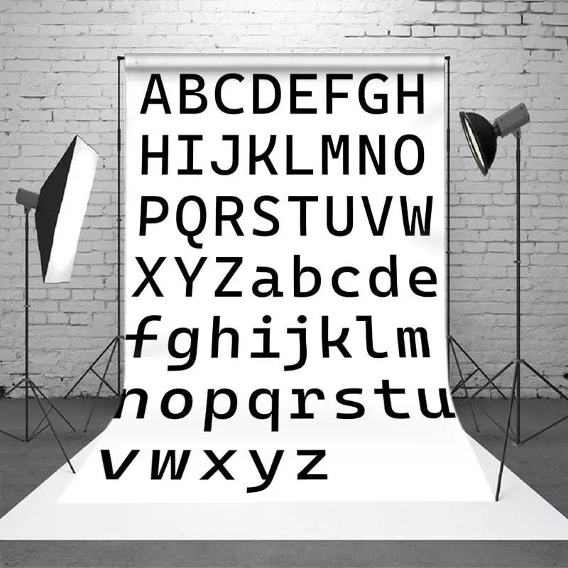 Uppercase And Lowercase English Alphabet Backdrop - Aperturee
