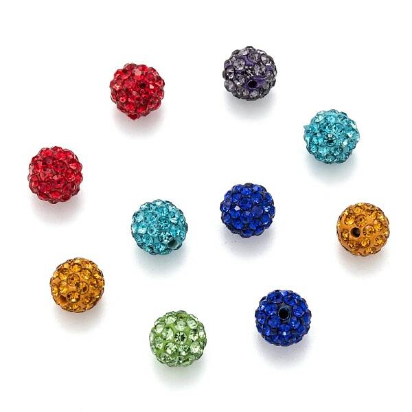 Pave Disco Ball Beads