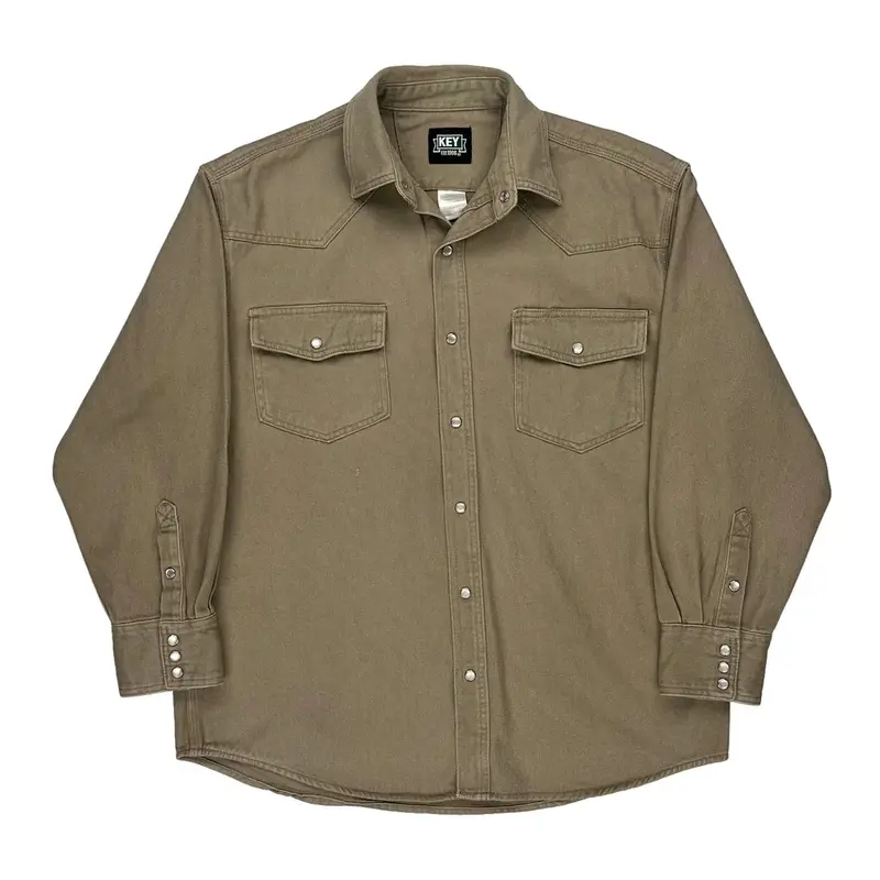 Key Shirt - Large Brown Cotton