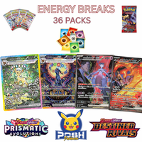 (36) Pokemon Destined Rivals and Prismatic Evolutions Energy Break