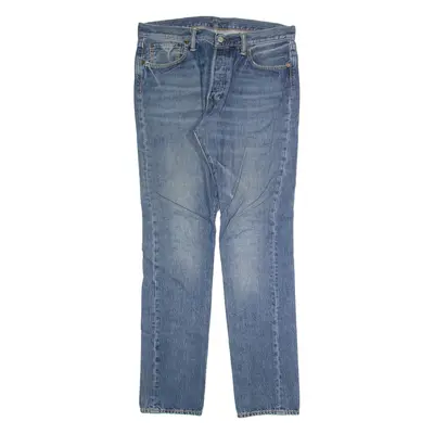 LEVI'S 501S Jeans Mens Blue Skinny Straight Stone Wash W34 L34
